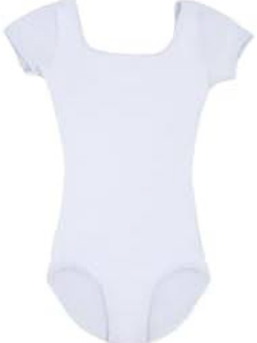 Balera White Kids Short Sleeve One-Piece Leotard